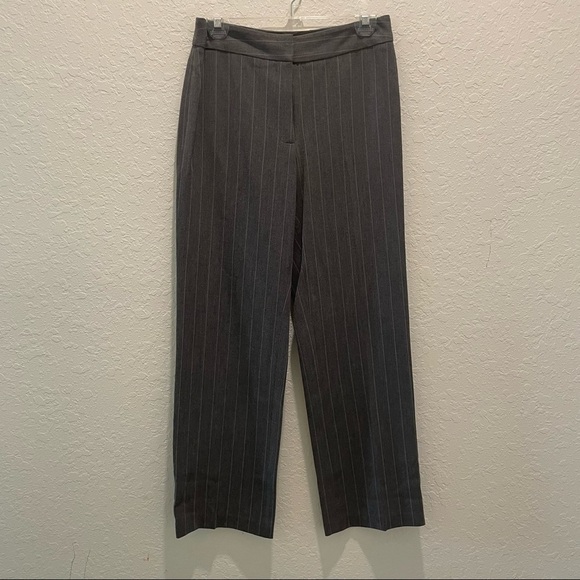 Rafaella Gray Striped Pantsuit Women Size 4 - Picture 2 of 8